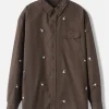 All Over Embroidered Pigeon Shirt