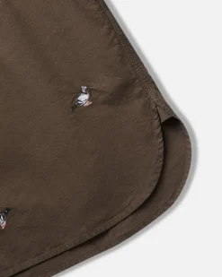All Over Embroidered Pigeon Shirt