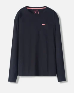 L/S Bar Logo Pkt Tee