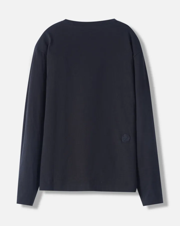 L/S Bar Logo Pkt Tee