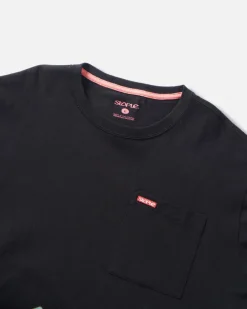 L/S Bar Logo Pkt Tee