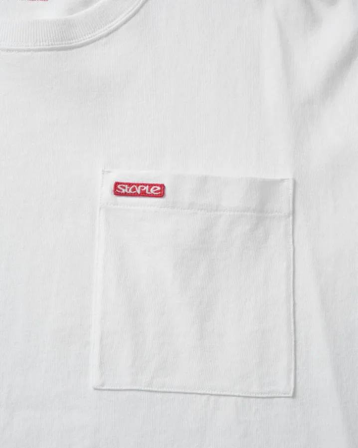 L/S Bar Logo Pkt Tee