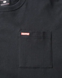 L/S Bar Logo Pkt Tee