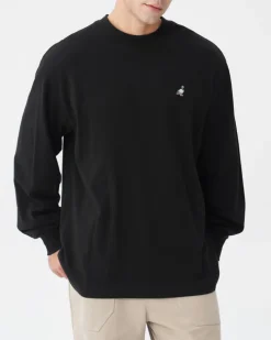 L/S Emb Pigeon Tee