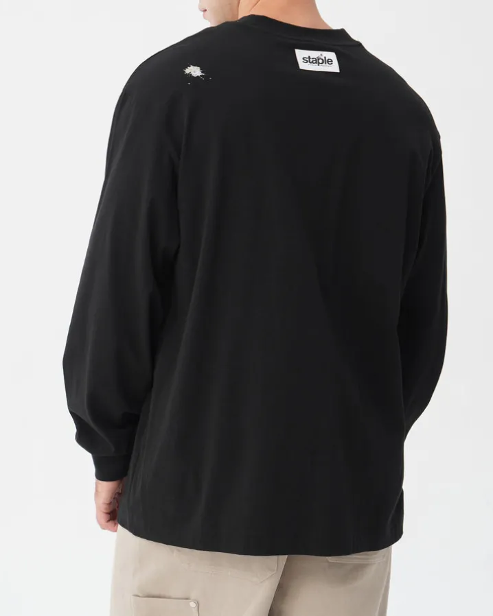 L/S Emb Pigeon Tee