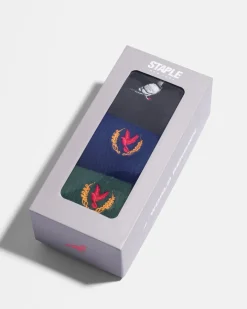 Pigeon Logo Socks 3Pk