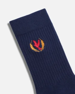 Pigeon Wreath Socks